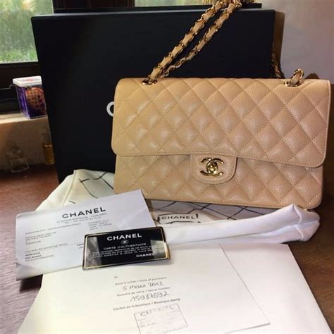 chanel classic handbag small vs medium|chanel classic flap bag beige.